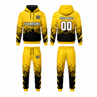 Ensemble de survêtement personnalisé pour équipe, sweat-shirt de sport personnalisé avec impression de logo, nom et numéro pour club et équipe