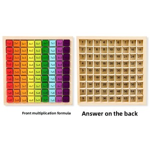 Tavola di Moltiplicazione Nove-Nove in Legno Ecologico Montessori, Gioco Educativo Puzzle Numerico per Bambini Unisex, Giocattolo Matematico - Product Image 5