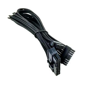 Câble d'alimentation en cuivre gainé 18AWG 24 broches vers 18+10 broches pour <span class=keywords><strong>Corsair</strong></span> SF450/SF600/SF750/SFX <span class=keywords><strong>80</strong></span>+ (30cm) Utilisation sur ordinateur de bureau - Product Image 2