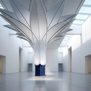 Panneau mural en aluminium moderne, design découpé au laser, revêtement extérieur de bâtiment, anodisé PVDF, surface anti-corrosion - Product Image 1