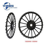 Jante en acier au carbone agricole de 1800 mm * 90 mm, 1,8 m, 71 pouces, pour tracteurs d'occasion, transplanteur de riz, pulvérisateur à flèche