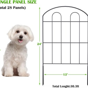 W8 a terra Stake barriera animale metallo antiruggine paesaggio No scava filo di recinzione Patio letto recinzione decorativo recinzione giardino - Product Image 2