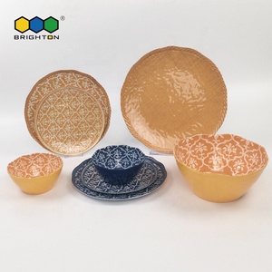 Bol à salade en mélamine 100%, vente en gros, plats martelés et de chargeur - Product Image 2
