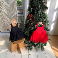 Robe de princesse en maille à bretelles pour filles Jenny Kids, style coréen, nouvelle collection 2026, tenue de Noël et du Nouvel An