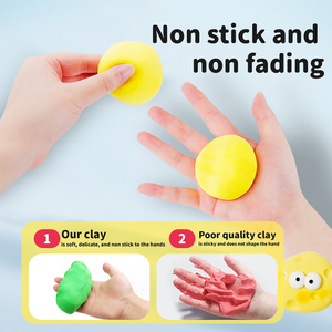 Argile Sèche <span class=keywords><strong>à</strong></span> l'Air Magique pour Enfant, Jouet <span class=keywords><strong>à</strong></span> <span class=keywords><strong>Modeler</strong></span> Sûr et Non Toxique, Studio d'Artiste Ultra Léger, 36 Couleurs - Product Image 3