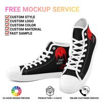 Chaussures en toile montantes personnalisées avec logo imprimé sur demande, OEM ODM, baskets décontractées avec nom d'équipe personnalisé FN024-26025033-7