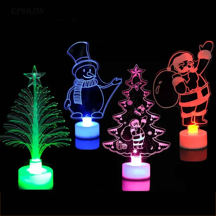 Epsilon árvore de natal, árvore de natal, mudança de cor, quente, feliz, led, mini árvore de natal, decoração de mesa, charme