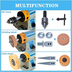 Có thể điều chỉnh tốc độ máy đánh bóng đa chức năng băng ghế dự bị máy tiện đánh bóng băng ghế dự bị máy đánh bóng được sử dụng để làm đồ trang sức - Product Image 2