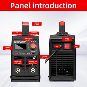 Nouvelle soudeuse à l'arc légère 135A 110V DC avec moteur IGBT, onduleur numérique, fonction Hot Start et Anti-Adhérence - Product Image 3