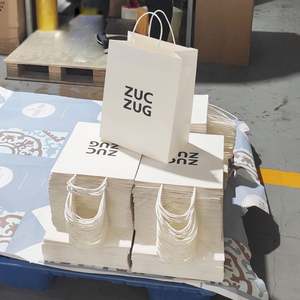 Bolsas de Papel Kraft Marrón Ecológicas al por Mayor KM, Bolsas de Regalo de Papel Duro Personalizables para Leche con Logotipo Personalizado - Product Image 3