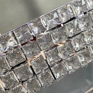 Đương Đại Chandelier Pha Lê Hình Chữ Nhật Đèn Chùm Đèn Chiếu Sáng - Product Image 6