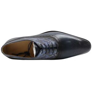 Chaussures habillées décontractées en cuir italien lisse à lacets pour hommes, design personnalisé, anti-odeur, collection automne - Product Image 6