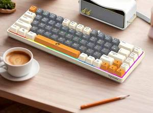 Bàn phím có dây <span class=keywords><strong>USB</strong></span> 68 Phím Bán Chạy nhất với cảm giác cơ học và bàn phím chơi game nhẹ hỗn hợp - Product Image 6