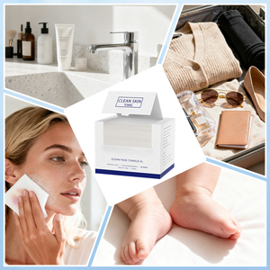 Handuk wajah sekali pakai XL kulit bersih tisu kering wajah bening untuk teknologi bukan tenunan kulit sensitif - Product Image 6