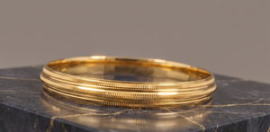 Kada ชุบทองพรีเมี่ยมสำหรับผู้ชายเครื่องประดับแฟชั่นสไตล์คลาสสิกกำไลข้อมือแบบดั้งเดิมสำหรับผู้ชายเหมาะสำหรับสวมใส่ในชีวิตประจำวัน - Product Image 5