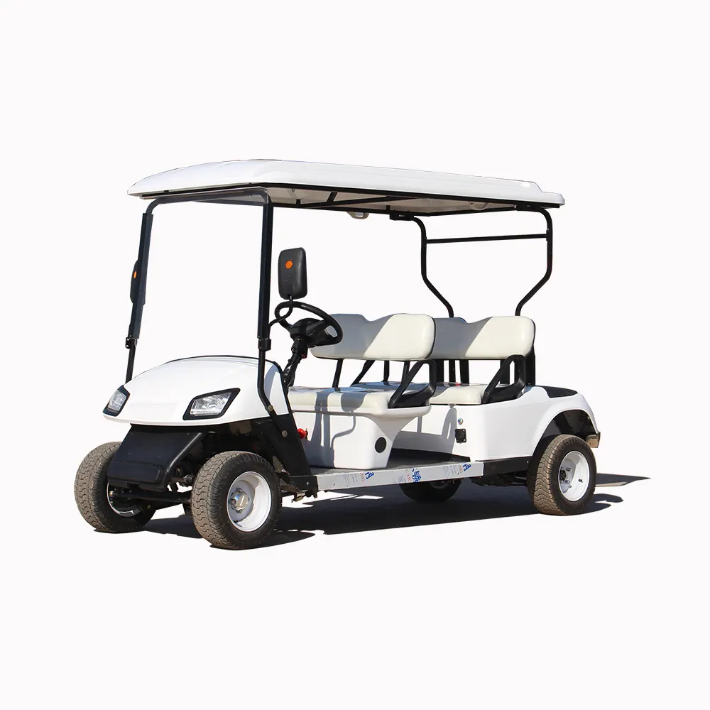 2023 Nouveau design Street Legal 4 places Lifted Personal Club Car Voiturette de golf électrique Cadre en aluminium Fabricant certifié CE