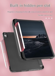 Funda Protectora de Cuero Personalizada para <span class=keywords><strong>iPad</strong></span> 11 de 10.ª <span class=keywords><strong>Generación</strong></span> 2025, 10.<span class=keywords><strong>5</strong></span> con Ranura para Lápiz Izquierdo, Color Sólido, Diseño Plegable en Y y Ocho Pliegues - Product Image 4