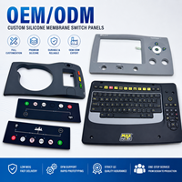 Panel de Botones de Silicona Personalizado OEM con Circuito de Membrana e Íconos Impresos para Aplicaciones Industriales HMI