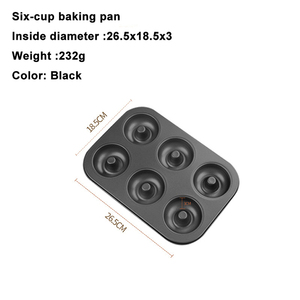 Molde para Hornear Donuts de Acero al Carbono Antiadherente con 6/9/12 Cavidades para Horno, Venta al por Mayor - Product Image 3