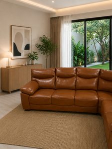 Salon Chic Verona en Forme de Carré avec Assise d'Angle, Tissu Écologique Personnalisé pour Salon et Appartement - Product Image 3