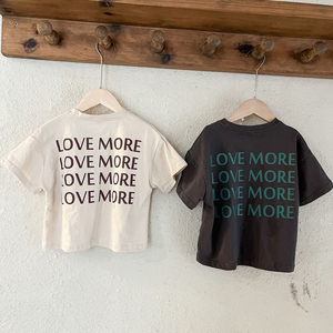Venta al por mayor de algodón personalizado de gran tamaño niños camiseta verano ropa Lisa desgaste para niños niñas estilo casual con patrón de logotipo de dibujos animados - Product Image 6