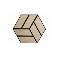 Paneles Acústicos Hexagonales Modernos Personalizables de Fibra de Poliéster, Alta Absorción de Sonido, 80% de Reducción de Ruido, Ecológicos para Oficina