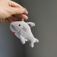 Océan Animal Porte-clés Pendentif Requin Porte-clés Doux Kawaii Mignon Peluche Animal Poupée Requin En Peluche Jouet Porte-clés