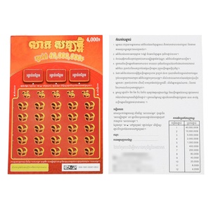 Tarjetas de Lotería Impresas Digitalmente con Precio Promocional, Tarjetas de Lotería Instantáneas, Personalización de Boletos de Lotería - Product Image 5