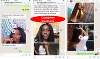 Échantillon Gratuit HaiYi Mèches de Cheveux Vierges Brésiliens en Vrai Vison, Cheveux Brésiliens Vierges à Cuticules Alignées