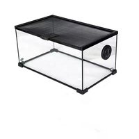 Conteneurs d'alimentation courants pour divers reptiles, enclos pour gecko, réservoirs d'eau pour reptiles style forêt tropicale, boîtes d'élevage