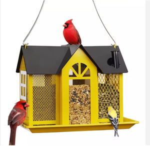 Mangeoire à oiseaux écologique en vente chaude, mangeoire créative en métal pour jardin, mangeoire pour colibris et écureuils, décoration suspendue d'extérieur, vente en gros - Product Image 4