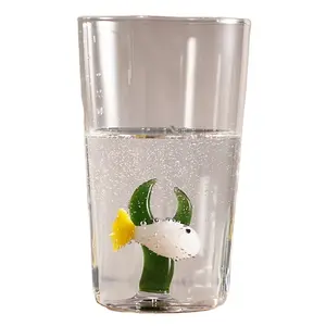 Cheap and Unique Shot Glasses with Glass Blown Cacti Wine Glass Tumbler Children's Day Gifts Housewarming Gift
