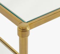 Table de contrôle moderne en métal et verre - Mobilier de bureau personnalisable