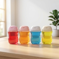 Bouteille en plastique transparente vide de 30 ml à presser pour désinfectant pour les mains, gel alcoolisé