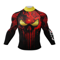 New <strong>Top</strong> <strong>Sellers</strong> Spandex Adult Sport Costume Cosplay Clothes Custom 3D Printed Black Gym <strong>Compression</strong> Long Sleeve T <strong>Shirt</strong> for <strong>Men</strong>