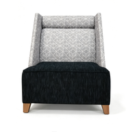Fauteuil inclinable en tissu à dossier haut, moderne et élégant, pour chambre d'hôtel et hall