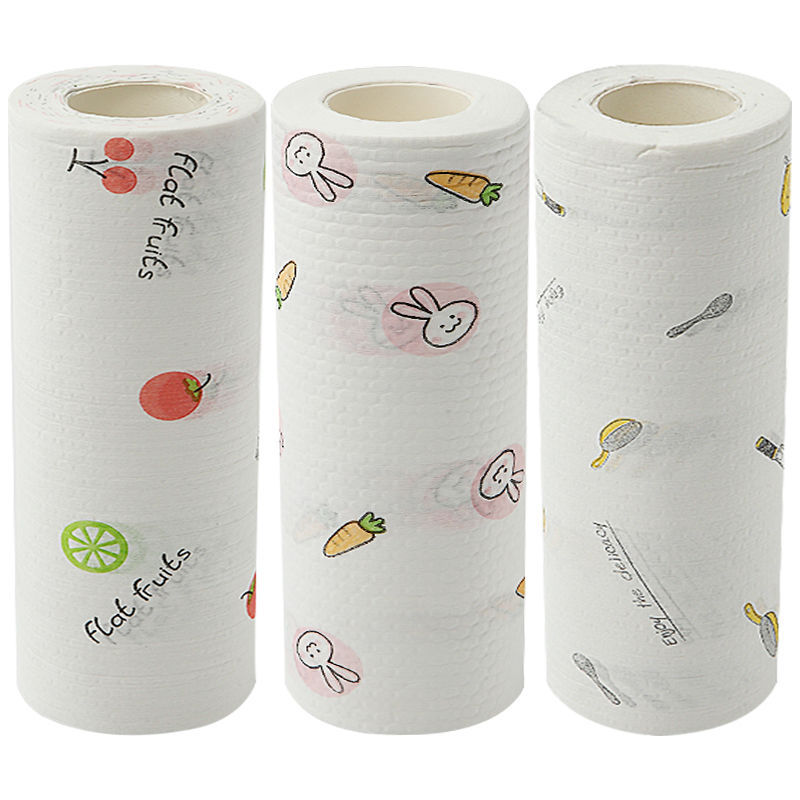 DS1583 50 шт./рулон тряпки ткань блюдо для стакана из впитывающей бумаги полотенце одноразовая салфетка для чистки изготовленный на заказ цветной печатных для кухнных бумажных полотенец