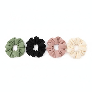 Scrunchie en polyester imprimé couleur, élastique pour cheveux, logo personnalisé, transfert thermique, promotion en gros - Product Image 4