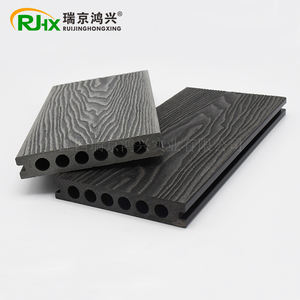 Kit complet de <span class=keywords><strong>terrasse</strong></span> en bois composite durable, planches WPC 3D en relief, <span class=keywords><strong>terrasse</strong></span> extérieure, aménagement paysager de jardin - Product Image 3