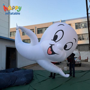 Modelo de Fantasma Inflable Gigante Blanco para Decoración de Halloween al Aire Libre, Accesorio para Fiestas de Casas Encantadas - Product Image 1