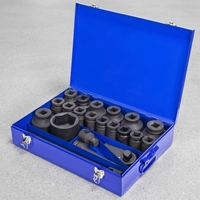 Jeu de douilles à chocs industrielles de 1 pouce, robustes, en acier au chrome-vanadium, douilles profondes, outil professionnel pour la réparation de camions/tracteurs