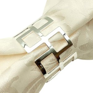 Anillo para Servilletas de Acero Inoxidable Plateado, Forma Redonda, Decoración de Mesa de Comedor para Bodas de Lujo - Product Image 1