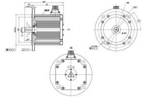 Motor Servo Síncrono de CA con Imán Permanente de 180ST, Marco de 32mm, Impermeable IP67, 380V 4kW, para Compresor de Aire Acondicionado de Autobús Eléctrico - Product Image 5