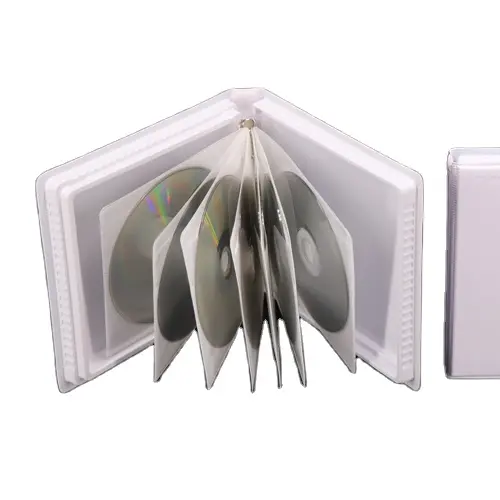 Custodie per CD bianche in PVC portatile di vendita calda