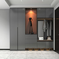 Meuble à chaussures en panneaux de bois, moderne et simple, personnalisable, pour salon et entrée, grande capacité de rangement, démontable