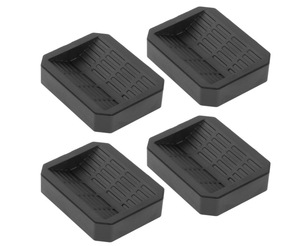 4-Piece cạnh đồ lặt vặt hộ gia đình đồ nội thất Stopper chống sốc chân Mat Caster Cup bánh xe kẹp ghế Stopper Con lăn sàn cố định - Product Image 1