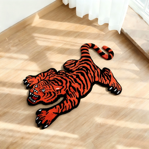 Alfombra de nailon con logotipo personalizado, troquelada y con diseño de streetwear, para dropshipping, diseño tufted personalizado, 1 unidad MOQ. - Product Image 6