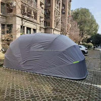 Abri de voiture pliable portable d'extérieur, tente de garage rétractable, abri mobile robuste, imperméable et résistant au vent pour véhicule