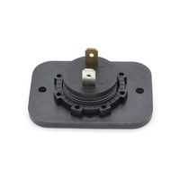 Panel de Voltímetro Digital LED de 12V, Medidor Redondo de Bajo Voltaje Impermeable, Voltímetro Digital de Batería de Coche de 24V CC para Barco Marino y Camión