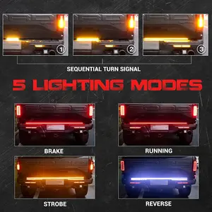 Led Reverse Brake Light Strip 48" 60" Tail Rear Lights For F150 F250 F350 Pickup Truck Tailgate Strip Led Light Bar